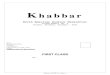KhabbarKhabbar XXVIII No. 4 Page: 1 Khabbar North American Konkani Newsletter Volume XXVIII No. 4 October, November, December - 2005 From: The Honorary Editor, "Khabbar" P. O. Box