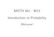 MATH 461 - M13 Introduction to Probabilitypsdey/MATH461FA20/Lec... · 2020. 8. 27. · Suppose that two experiments are to be performed. Then if experiment 1 can result in any one