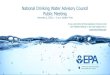 National Drinking Water Advisory Council Public Meeting · 2020. 12. 4. · National Drinking Water Advisory Council Public Meeting December 2, 2020, 1 - 5 p.m. Eastern Time If you