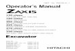 HITACHI ZAXIS 110, 110M EXCAVATOR Operator manual SN 010570 and up