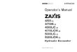 HITACHI ZAXIS 450LC-3 EXCAVATOR Operator manual (Serial No.  20001 and up)