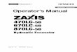 HITACHI ZAXIS 470LC-5B HYDRAULIC EXCAVATOR Operator manual