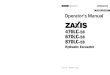 HITACHI ZAXIS 870LC-5B HYDRAULIC EXCAVATOR Operator manual