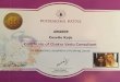 RUDRAKSHA RATNA AWARDS Cosette Koiic Certificate of Chakra ... · RUDRAKSHA RATNA AWARDS Cosette Koiic Certificate of Chakra Vastu Consultant for satisfactory completion of training