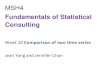 Fundamentals of Statistical Consulting › u › jchan › Consult › W10_CompareT… · Fundamentals of Statistical Consulting Week 10 Comparison of two time series Jean Yang and