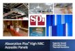 Absorption Plus High NRC Panels Acoustic, Thermal and Fire ...€¦ · Documented Acoustic Performance Absorption Plus High NRC performance is documented by testing completed at an