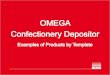 THE STANDARD TEMPLATE (Soft & Hard Mix) - Mono equip Equipment Omega...Examples of Templates & Their Associated Products on our Omega Confectionery Depositors THE SHEETING TEMPLATE