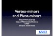 Vertex-minors and pivot-minors - KAIST 수리과학과sangil/pdf/2009princeton.pdf · 2009. 11. 28. · no vertex-minor that is isomorphic to W 5, W 7, or BW 3. Figure 1. W 5, W 7,