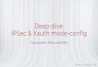 Deep-dive: IPSec & Xauth mode-config Deep-dive: IPSec & Xauth mode-config Your guide to IPSec and VPNs