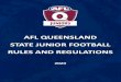 AFL QUEENSLAND RULES AND REGULATIONS · 2020. 2. 28. · AFL Queensland and its Affiliate Leagues will regulate their competitions through the provisions contained herein; these unified