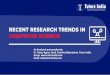 Latest Research Trends for computer science