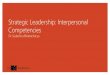 Strategic Leadership: Interpersonal Competencies...2020/10/22  · Contingency Theory of Leadership: Leader need to adapt style Leadership Style Main Characteristic Underlying Emotional