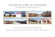 Welcome To Landis, NC · 2020. 9. 30. · (25,100) Bond Proceeds (325,690) Additional paving TOTAL (740,251) 12,000 6,000 7,500 5,000 Rec assifying revenues to accurately reflect