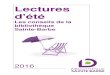 Lectures d'été - Sainte-Barbe Library · 2016. 7. 8. · Lectures d'été - 8 - EN LITTÉRATURE FRANÇAISE Coup de projecteur sur la littérature francophone caribéenne BERNABE