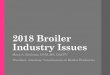2018 Broiler Industry Issues · 2019. 4. 18. · 2018 Broiler Industry Issues ... Disease Issues Rank the issues facing your company ... Poultry Welfare (Internal Programs, Activist