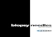 biopsy needles - Zamar Carezamar.care/biopsy/biopsy.pdf · Vari Various 20 Biopsia Citologica Cytological Biopsy 26 Biopsia del Midollo Osseo Bone Marrow Biopsy 40 Drenaggi Percutanei