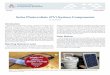 Solar Photovoltaic (PV) System ComponentsPV system components and describe their use in the different types of solar PV systems. Matching Module to Load To match the solar module to