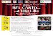 presentA BEL CANTO a Villa Litta...Le abilità dei nostri artisti consentono di proporre esibizioni con arie d’opera e d’operetta, romanze di tradizione e canzoni classiche napoletane,