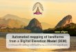 Automated mapping of landforms from a Digital Elevation ...geography/Senior project/Passapon...Automated mapping of landforms from a Digital Elevation Model (DEM) การท าแผนท