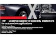 LANXESS - TRP – Leading supplier of specialty elastomers ...lanxess.cn/uploads/tx_lxsmatrix/lxs_trp_gemert_201011_16...LANXESS Technical Rubber Products – Summary Levatherm® F