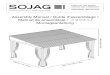 Assembly Manual / Guide d’assemblage / Manual de ensamblaje / … · 2021. 1. 19. · Sojag code: 500-9163551 CUP/UPC code: 772830163551 Assembly Manual / Guide d’assemblage