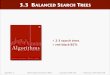 3.3 BALANCED SEARCH TREES - VillanovaBalanced Trees: 2-3 trees, left-leaning red-black BSTs, B-trees. implementation worst-case cost (after N inserts) average case (after N random
