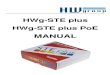 HWg-STE plus MANUAL - Direktronik · 2016. 4. 15. · HWg-STE plus, Dry contact monitoring, IP thermometer, Temperature monitoring, Humidity monitor, Email thermometer, SNMP thermometer,