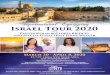 Supernatural Equipping Israel Tour 2020Pastor Kynan and Gloria Bridges A MESSAGE FROM YOUR HOST Pastor Kynan & Gloria Bridges Supernatural Equipping March 30 - April 8, 2020 $3,749*