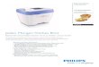 Jeden Morgen frisches Brot - Philips · PDF file Jeden Morgen frisches Brot Backen Sie verschiedene Sorten. Es ist so einfach und so lecker! Sie werden den unwiderstehlichen Duft von