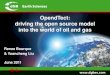 OpendTect: driving the open source model into the world of oil … · 2017. 9. 28. · Interpreting in OpendTect Completely Free Open Source Seismic Interpretation System √ √