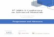 9th MRS-S Conference on Advanced Materials · Programme and Abstracts 25–27 November 2020 Virtual Conference Organized by 9th MRS-S Conference on Advanced Materials Sponsored by
