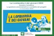 La Lombardia è dei giovani 2020 · 2020. 11. 13. · Olimpiadi Milano Cortina 2026 Struttura Politiche giovanili e programmazione europea Bandi on line ANCI Lombardia Assistenza