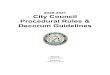 2020-2021 City Council Procedural Rules & Decorum Guidelines...2020-2021 City Council Procedural Rules and Decorum Guidelines 4 Corrected February 11, 2020 and necessity of holding