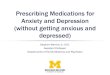 Prescribing Medications for Anxiety and Depression (without ......Prescribing Medications for Anxiety and Depression (without getting anxious and depressed) Stephen Warnick Jr., M.D
