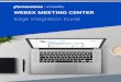 WEBEX MEETING CENTER - Cornerstone OnDemand...Cisco WebEx Meeting Center allows users to simplify business with online meetings, while keeping their people connected. Online meetings