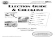 ÊÝ Ä¦ ½ Ý ÊçÄãù ELECTION GUIDE & CHECKLIST · 2015. 4. 20. · Election Guide & Checklist, What To Do If… handbook, and Job Cards) to resolve any issues. Communicating