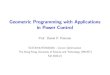 Geometric Programming with Applications in Power Control · 2020. 12. 28. · i are the opti-mization variables (with the implicit assumption that the variables are positive, i.e.,