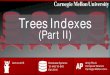 CMU 15-445/645 Database Systems (Fall 2018) :: Tree Indexes II · 2019. 3. 6. · CMU 15-445/645 (Fall 2018) PARTIAL INDEXES Create an index on a subset of the entire table. This
