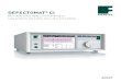 DEFECTOMAT CIDEFECTOMAT® CI DEFECTOMAT® CI The benefi ts Two-channel testing: Optional 2-channel evaluation Diff/Abs, Diff/Diff, Diff/Ferromat, with 12 test frequen-cies ranging