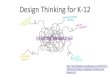 Design Thinking for K-12...Our Design Thinking Process 1. Identify a problem 2. Refine the problem 3. Research the problem 4. Brainstorm possible solutions 5. Prototype a solution