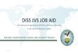 DISS JVS JOB AID · 2021. 1. 11. · DISS JVS JOB AID Non-disclosure Agreement (SF312) Submission Process in the Joint Verification System Jan. 2021. DEFENSE COUNTERINTELLIGENCE 