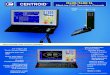 CENTROIDTM M400/T400 SL SlimLine CNC Operators ConsoleTM M400/T400 SL SlimLine CNC Operators Console 73mm 2.88” 15” Color LCD Touch Screen Display 4 USB Ports Dedicated Axis Jog