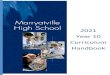 2021 Year 10 Curriculum Handbook - Marryatville High School · 2020. 8. 21. · Year Level Overviews Introduction This curriculum guide provides information regarding the broad range