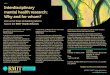 Interdisciplinary mental health research: Why and for whom?...2019/02/12  · based methodologies, particularly critical autoethnography, performative writing and performance. Anne