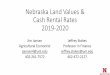 Nebraska Land Values & Cash Rental Rates 2019-2020 · Upcoming Webinar: Ag Land Mgt. Quarterly August 17, 2020 at 12:00 PM CDT •Topics •2020 Nebraska Farm Real Estate Survey and
