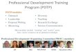 Professional Development Training Program (PDTP) · 2014. 2. 22. · - CV polishing workshop ... Meredith White Louie Wurch . PDTP modules completed (May 2013) C-MORE Alums University