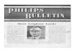 Philips Bulletin - WordPress.com · 2020. 5. 9. · PHILIPS WE ILLUSTRATE ON this page tl ceivers from the stately radiogr the small broadcast receiver, different—designed to fill