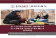 COUNTRY DEVELOPMENT COOPERATION STRATEGY (CDCS) · 2020. 9. 24. · Jordan’s Country Roadmap aligns well with host country and USAID priorities in Jordan. The Mission agrees that