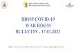BBMP / COVID-19 WAR ROOM / BULLETIN -300/ 17.01.2021 / … · 2021. 1. 18. · 04-09-20 08-10-20 30-10-20 20-11-20 12-12-20 109 days Since Inception 80 days 34 days 22 days 21 days