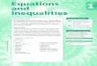Equations 1 and Inequalities - psd202.orgpaas.psd202.org/documents/mgurrist/1502905829.pdf · then write and solve equations and inequalities in mathematical and real-world problems